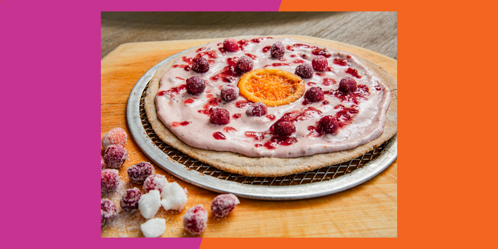 Whipped Cranberry Dessert Pizza