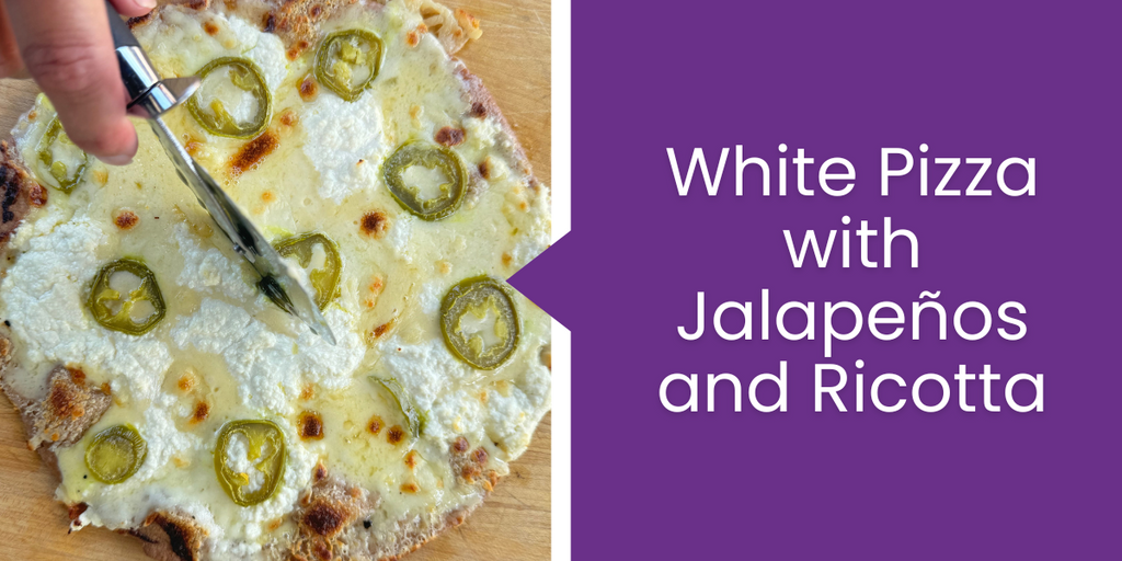 White Pizza with Jalapeños and Ricotta
