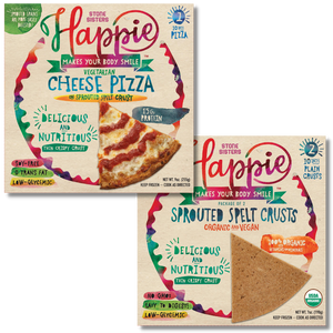 DIRECT SHIPPING Happie Combo Case - Cheese Pizzas & Organic Sprouted Spelt Crusts