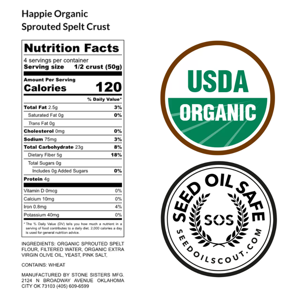 Organic Sprouted Spelt Crusts, 12 Count Pack